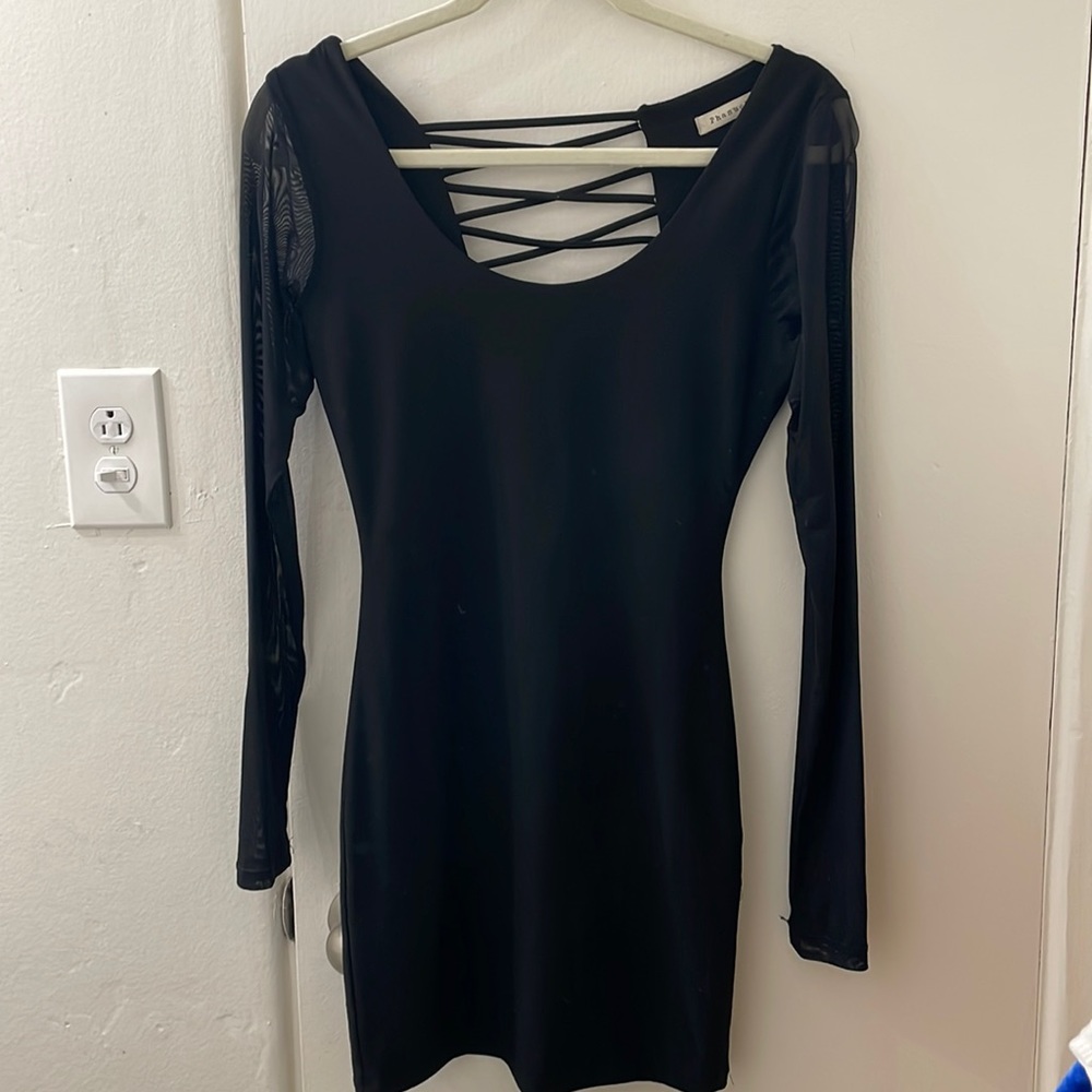 Sleek black dress